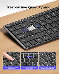 seenda SKM64-3 Wireless Bluetooth Keyboard Mouse Combo for Windows and Mac