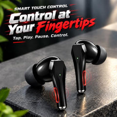 Kratos TW02 Ear Buds Wireless with 60H Playtime, Noise Isolation & Clear Calls, Bluetooth Earbuds with Voice Assistant, Ear Buds with Bluetooth V 5.3 & with Type C Fast Charging, IPX5 TWS Earphones