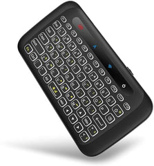 ETZIN Mini Wireless Keyboard,H20 with Touchpad, Colorful Backlit Small Wireless Keyb-oard,Full Size Touchpad, Handheld IR Remote Keyboard for Android TV Box Windows etc (EPL-600KM)