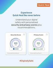 Quick Heal | Total Security | 2 Users | 3 Years | AI Based Device Security for Windows PC | Banking and Browsing Protection | Dark Web Monitoring and Parental Control (Email Delivery in 1 Hour- No CD) + Get 6 month AntiFraud.AI Key for IOS and Android