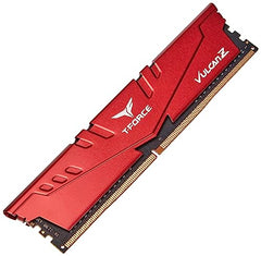 TeamGroup T-Force Vulcan Z 8GB 3200MHz (3200MT/s) CL16 Grey DDR4 UDIMM Desktop Gaming Memory, Metal Heatsink, Supports XMP 2.0, Compatible with Intel/AMD CPU, High Performance, Low Latency RAM Module