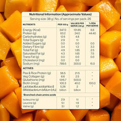 Setu Plant Protein + Veg Collagen | 24g Protein with Glutathione & Biotin | Pea & Rice Isolate | For Muscle, Skin & Hair | Protein Powder for Men & Women | Alphonso Mango Flavour | (1 Sachet Single Serve)