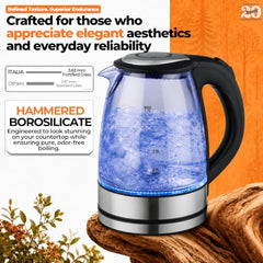 ITALIA Premium Stainless Steel Electric Kettle 1.7L
