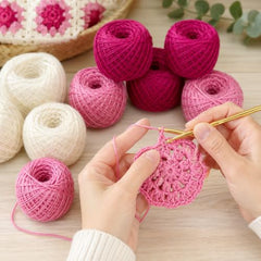 Crochet Cotton Thread Yarn Combo, 10 Rolls for Knitting, Crochet, Embroidery and Craft Making, Soft Decorative Thread for Handmade DIY Projects, Yellow & Green