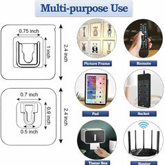 HARKOIZ Transparent Adhesive Wall Hooks (5 Pairs / 10 Hooks) | Heavy Duty No Drilling Self Adhesive Hooks | Waterproof & Reusable Clear Hooks for Bathroom, Kitchen, Photo Frames & Home