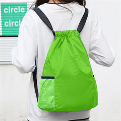 SYGA Drawstring Backpack for Gym, Yoga, Running, Swimming, Beach, Camping, Travel Bag Sports Fitness Club Student Training Bag(Green)