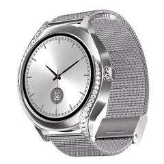 boAt Enigma Gem Women's Luxury Smart Watch w/ 1.19” (3.02cm) AMOLED Display, Emergency SOS Live Location Sharing, Female Wellness, Watch Face Studio, BT Calling, Watch for Woman (Rose Gold)