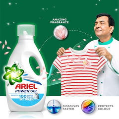 Ariel Power Gel Liquid Detergent for Top Load & Semi Auto – 6kg | Removes 100 Dried Stains in 1 Wash | Faster Dissolving | Long-Lasting Fragrance | Color Protection | At the price of Powders
