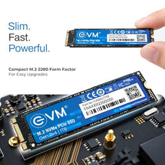 EVM Internal SSD Interface PCle Gen 3x4 Fast Performance, Ultra Low Power Consumption NVME PCIe SSD (EVMNV/256GB, Black, 256GB)