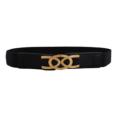 Syga Women's Faux Leather Waist Belt (Pack Of 1) (SYGA_Black)