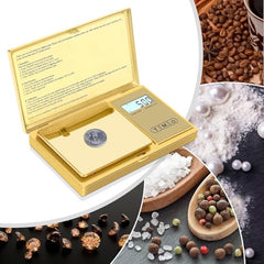 Cason Digital Pocket Scale for Gold Jewellery, Portable Mini Weighing Machine with 0.01G to 500G Precision, Small Grams Measuring Scale for Jewellery, with Auto Calibration, Tare Function(Gold)