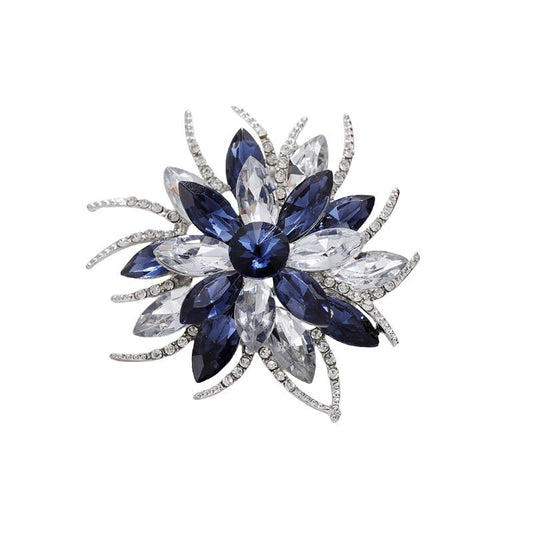 SYGA Brooch Pin Fashion Crystal Rhinestone Jewellery Pin Vintage Clothing Accessories Decoration Versatile Flower Brooches For Women- S215