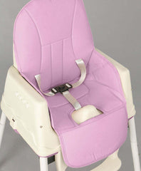SYGA High Chair for Baby Kids,Safety Toddler Feeding Booster Seat Dining Table Chair with Wheel and Cushion(Pink)