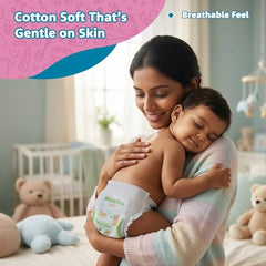 Amazon Brand - Supples Premium Baby Diaper Pants | 108 Baby Diapers | XL | 12-17 Kg | 12 Hrs Absorption | Cushiony Cotton Soft Fabric | Phthalates-Free | Triple Leak Guard | 54 Count, Pack of 2