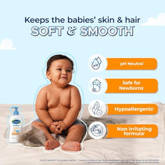 Cetaphil Baby Wash & Shampoowith Organic Calendula,Tear Free, Paraben, Colorant and Mineral Oil Free, 400ml