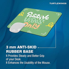 TURTLEWINGS | Mousepad |Aesthetic Strawberry Mousepad – 22x18 cm, 3mm Thick | Abstract Design Non-Slip Rubber Base | Office, Study & Gaming Use | Premium Smooth Surface 2 (Design 08)