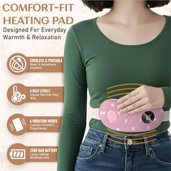 BRONTIX Period Cramp Relief Massager, Cordless Heating Pad