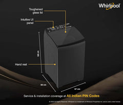 Whirlpool 9 Kg 5 Star MAGIC CLEAN BW PRO Heater Fully Automatic Top Load Washing Machine (MAGIC CLEAN PRO BW H 9 KG Mn GREY 10YMW with In-Built Heater, 2025)