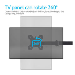 SYGA Monitor Stand Arm Desk Mount Fully Height Adjustable Bracket Ergonomic 180 Tilt, 360 Rotation & 360 Swivel Arm (Quad Monitor Stand Base Bracket)