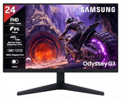 Samsung 27" (68.5cm) Odyssey G3 Gaming Monitor|FHD 1920 X 1080|180Hz|1ms(MPRT)|AMD Freesync|Ports-DP,HDMI|DP Cable|16.7 Million Colors|Height-Tilt-Pivot Adjustable Stand|Bezeless|LS27DG300EWXXL|Black
