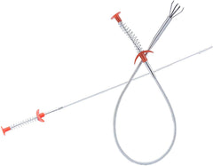 SYGA Drain Sink Snake Clog Cleaning Accessories, Spring Pipe Cleaner Hooks, Multifunctional Stick Cleaning Claw, Sewer Dredging Hair Purifier Extraction Tool for Kitchen, Bathtub,Shower and Sink-150cm
