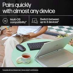 HP 710 Rechargeable Silent Mouse/6 programmable buttons/90-day Rechargeable Battery Life Track-On Glass Sensor(Silver)