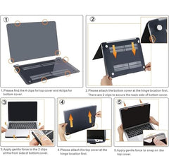 YellowCult Premium Crystal Clear Hard Shell MacBook Cover 13.3 inch Case Compatible MacBook Pro M2 2025, 2024, 2023, 2022-16 Model M1 A2338 A2251 A2289 A2159 A1989 A1708 A1706 Transparent