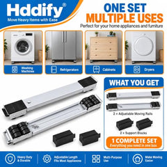 Extendable Roller Base Appliance Washing Machine Dolly Floor Protector | This distinct title prioritizes the functional utility and extendable design to differentiate from existing