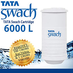 Tata Swach Bulb 6000-Litre Cartridge, 1 Piece, White, Hollow Fiber Membrane