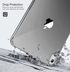 MOCA TPU Back Cover for iPad (A16) 11th Generation 11 Inch 2025 /10th Generation Case 2022, iPad 10.9 Soft Back Case with Shockproof Impact Resistant (Black)