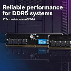 Crucial RAM 16GB DDR5 5600 MHz CL46 (16Gbit) Desktop Memory CT16G56C46U5