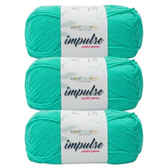 WOAFASHIONS - World of Arts Impulse Hand Knitting & Crochet Yarn, Premium Acrylic, 4 : Medium (Anchor Grey) (100gms / 3.5oz / 200mtr / 218yds)
