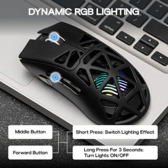 AULA SC620 Gaming Mouse, PAW3311 Sensor, 12000DPI, 1000Hz, Wired & Wireless