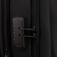 F Gear Alpha Black 25L Tech Laptop Backpack, USB & Lock, Fits 17-inch