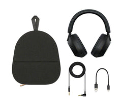 Sony WH-1000XM5 Best Active Noise Cancelling Wireless Bluetooth Over Ear Headphones with Mic for Clear Calling,Battery Life 30 Hours -Black