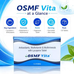 OSMF Vita Lycopene Multivitamin & Multimineral Tablets, 30 Count