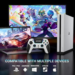 Ant Esports SUPRENOVA RGB 3-Mode Wireless Gaming Controller,1000Hz HallSense Precision Joysticks,BT,2.4GHz & Wired,Macros,Touchpad,Fast Type-C Charging, PS4, Mobile, Android TV, PC & Console Gaming