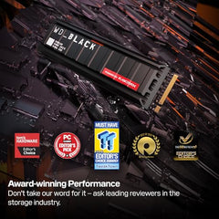 WD_Black Western Digital SN8100 NVMe 1TB, Upto 14900MB/s R, 11000MB/s W, 5Y Warranty, PCIe Gen 5 NVMe M.2 (2280), Gaming Storage, Internal Solid State Drive (SSD) (WDS100T1X0M-00CMT0)