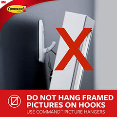Command Decorating & organizing Pack of 20 clips/hooks and 24 mini strips, Damage Free walls, Clear,Plastic
