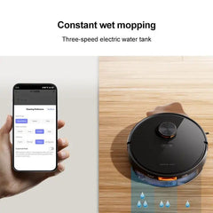RJ Teendow G20 Robot Vacuum and Mop | 1400Pa Max Suction | Wet & Dry Cleaning | Random Navigation | App Control | 110 Min Runtime