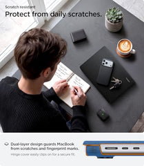 Spigen Urban Fit Designed for New MacBook Pro 14 inch Hard Shell Case with M4/Pro/Max (2024) and M3/M2/M1/Pro/Max (2023-2021) - Black