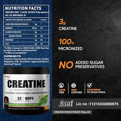 AS-IT-IS ATOM Creatine Monohydrate 100g - 32 Servings |Blue Razz Flavour