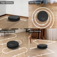 UMAVANSHI Robot Vacuum and Mop Combo, WiFi/App/Alexa, Robotic Vacuum Cleaner with Schedule, 3 in 1 Mopping Robot Vacuum with Watertank and Dustbin, Self-Charging, Slim, Ideal for Hard (Multicolour)