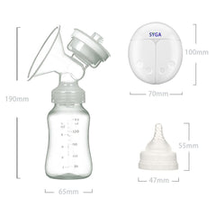 Syga Breast Pump Electric Double Breastpumps Storage Bottle