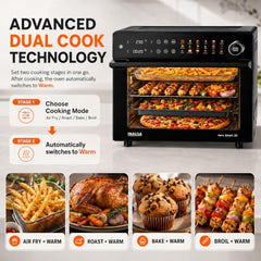 INALSA Air Fryer Oven 30 Ltr, 1800 W, Multi-Cooker, Air Fry, Aero Smart 30 | Stainless Steel Air Fryer Interior, 18 Preset, 9 Accessories, Digital Display Oven