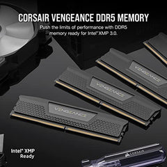 CORSAIR Vengeance DDR5 RAM 32GB (2x16GB) 6400MHz CL32 Intel XMP iCUE Compatible Computer Memory - Black (CMK32GX5M2B6400C32)