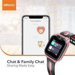 imoo Watch Phone Z1, 4G Smart Watch for Kids with Real-Time HD Video & Phone Call, Smart Watch for Girls with Real-Time GPS Location, Smartwatch for Boys with IPX8 Water Resistance (Pink)