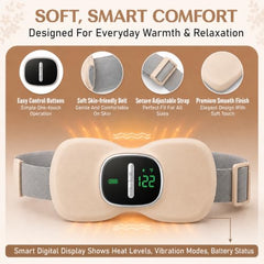 BRONTIX Period Cramp Relief Massager, Cordless Heating Pad