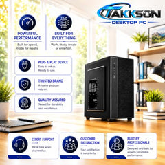 TAKKSON Core i5 Desktop Computer PC | Core i5 4th Gen | 8 GB RAM | 128 GB SSD | HDMI | VGA | Ethernet | HD Graphics | USB 3.0 | Windows 11 Pro & Office