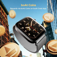 boAt Storm Call 3 w/TBT Navigation, Daily Activity Tracker, DIY Watch Face Studio,700+ Active Modes, 1.83" (4.6 cm) HD Display Fitness Smart Watch for Men & Women(Black Metal)